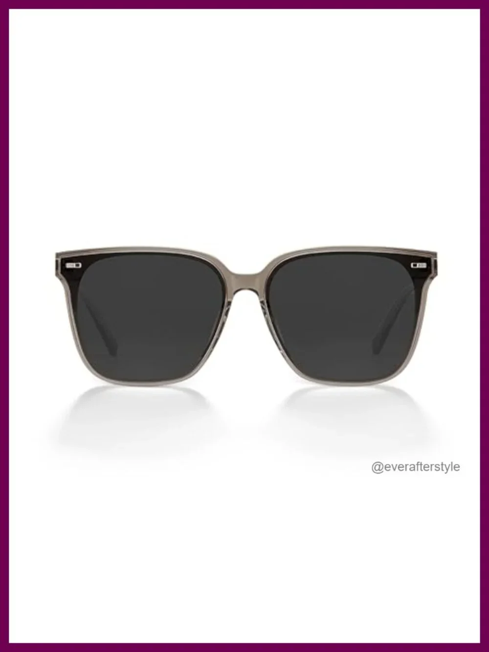 Polarized Oversized Square Sunglasses UV400 Acetate Frame